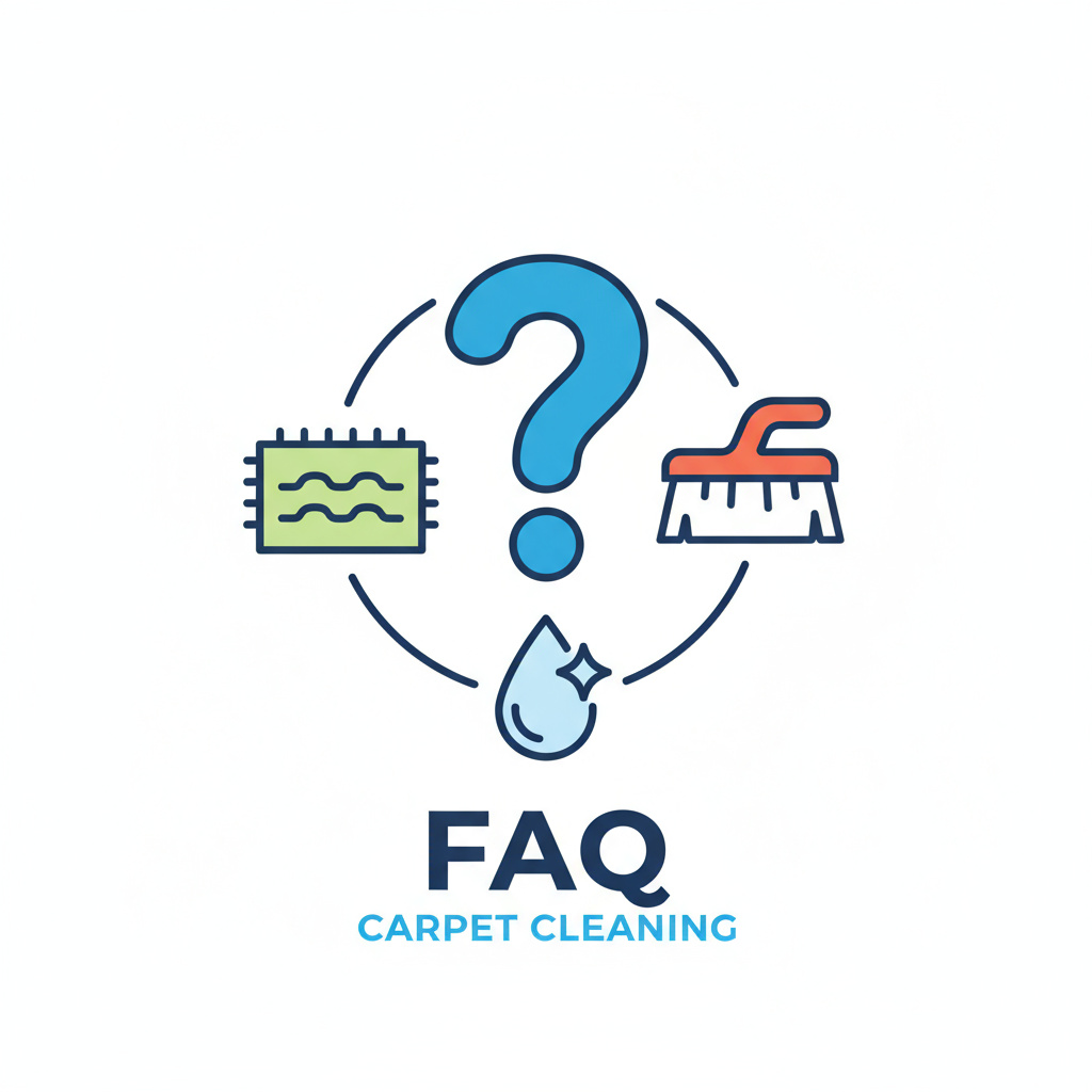 FAQ Illustration zur Teppichreinigung